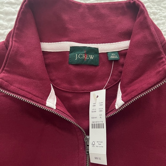 J Crew never worn before zip up sweater. - Picture 2 of 3